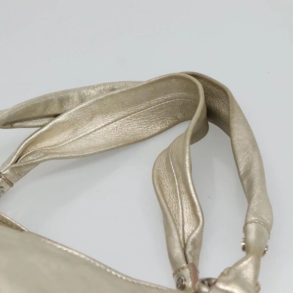 CELINE Tote Bag Leather Gold Tone Auth BD2202 - Picture 9 of 16